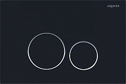 Aquatek Унитаз подвесной Дива AQ2012-00 в комплекте с инсталляцией Standard INS-0000012 с клавишей смыва KDI-0000020 матовый черный и крепления KKI-0000002 – фотография-3